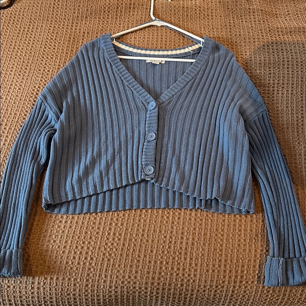 American Eagle Outfitters Blue Knit Sweater